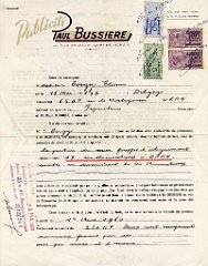 Bussiere 085- Contrat pub